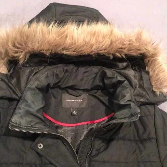 Banana Republic Puffer Coat w/ Fur Hood - Picture 5 of 8